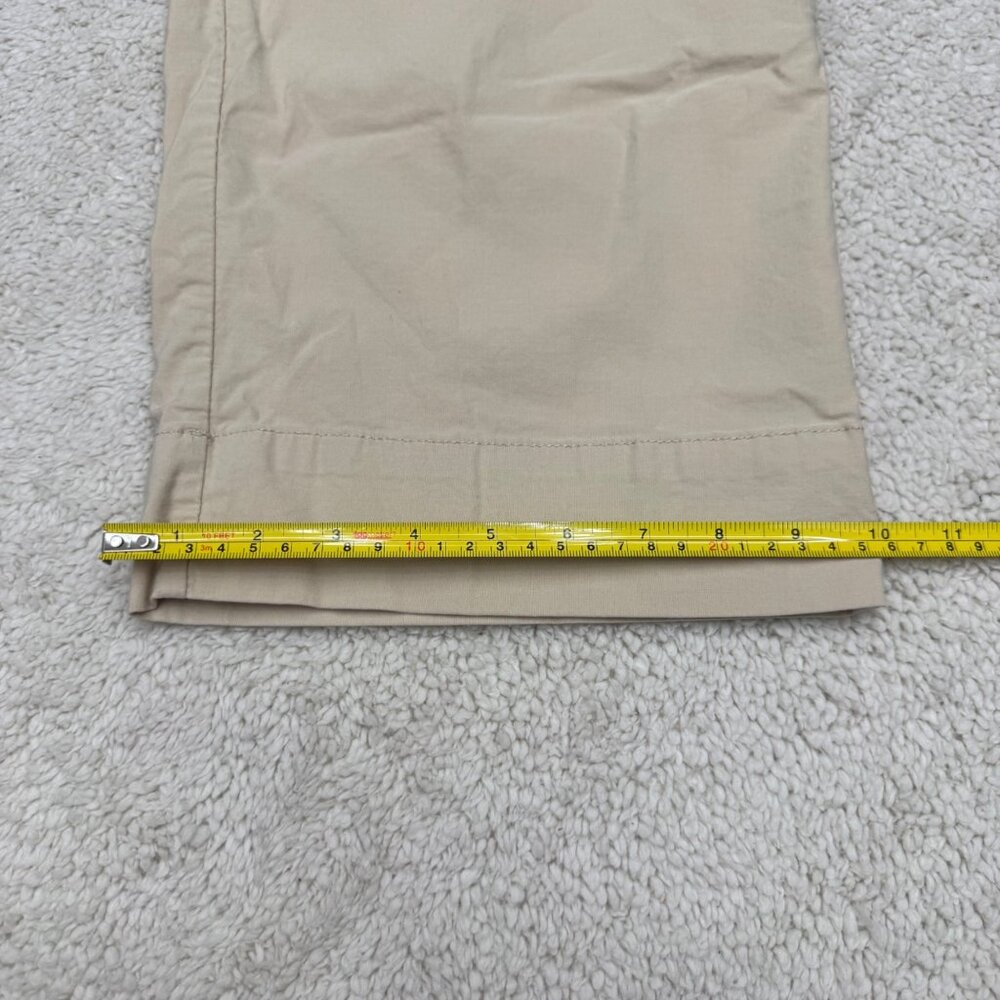 Nicole Millar NY Women's Wide Leg Beige Pants Front Patch Pockets, Size 8 - Picture 9 of 11
